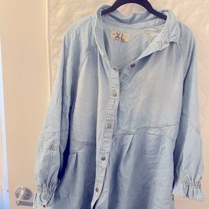 Free People Chambray shirt dress